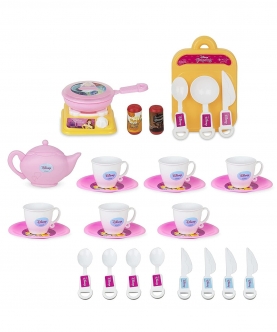Disney Princess Tea Set With 31 Pc Kitchen Cooking