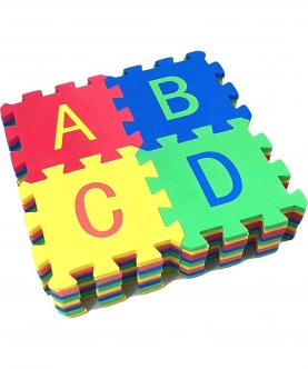 Mini Puzzle Foam Mat , Learning Alphabet And Number Mat