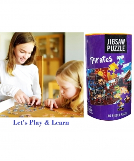 Puzzles Pirates Theme  Play & Learn, Creativity-40 Pieces
