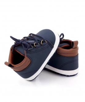 Lace Up Navy Blue Shoes