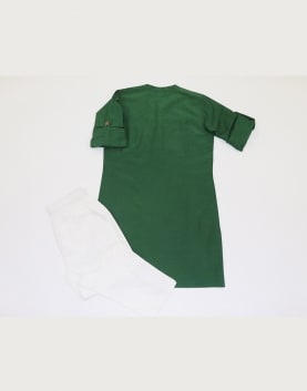 Green Cotton/Silk Kurta