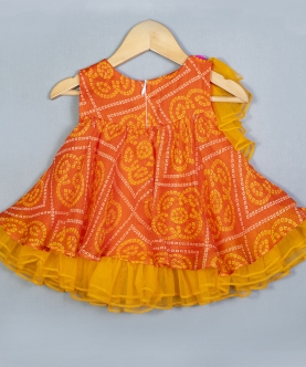 Kota Bandhej Printed Dress