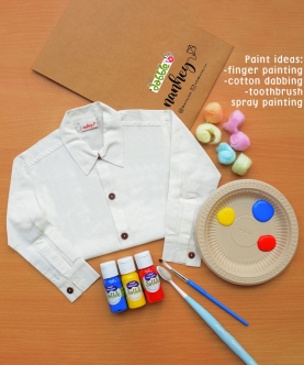 DIY Holi Shirt Kit for Toddlers - White