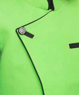Florescent Green Side Cut Nehru Jacket
