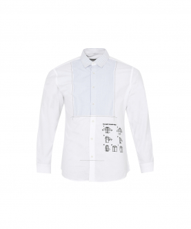 The Manual Shirt With Tux Detail