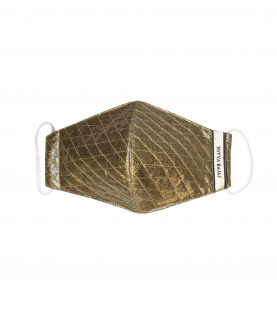 Gold Foil Quilted Facemask For Women