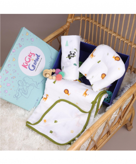 Welcome To The Jungle Organic Baby Shower Hamper