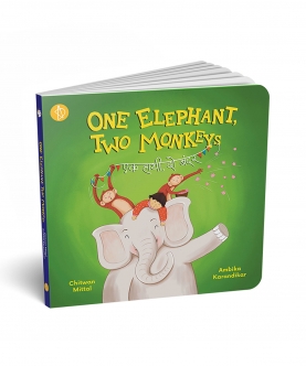 One Elephant Two Monkeys Board Book