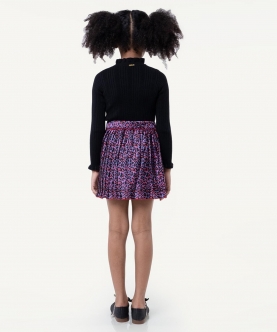 One Friday Multi Animal Printed Skirt For Kids Girls