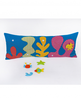 Personalised Under The Sea Long Cushion Cover With Pop-Ups 