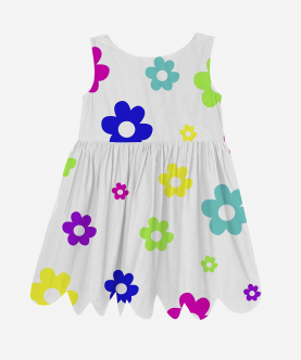 Peakaboo Dress Multi-Colour Flowers