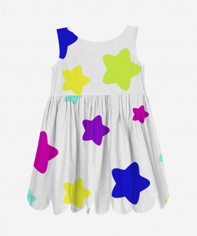 Peakaboo Dress Multi-Colour Stars