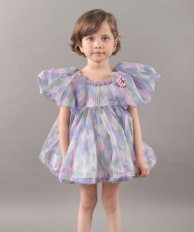 Fluffy Multicoloured Dress