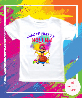 Personalised Chakk De Phatte - Holi Celebration T-Shirt