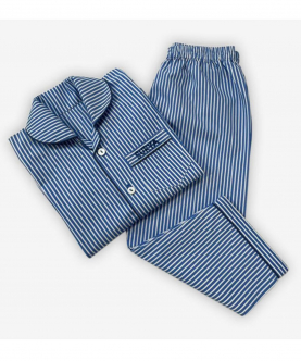 Personalised Classic Navy Stripes Pajama Set