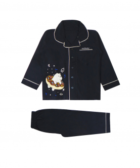 Personalised Donut Embroidered Night Suit