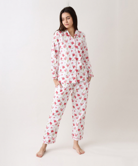 Personalised La Rose Pajama Set For Women