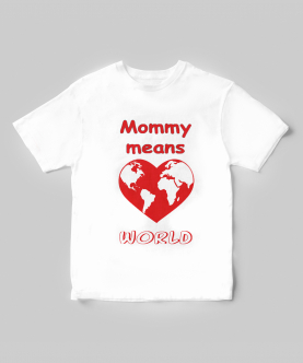 Personalised Mom Means World T-Shirt