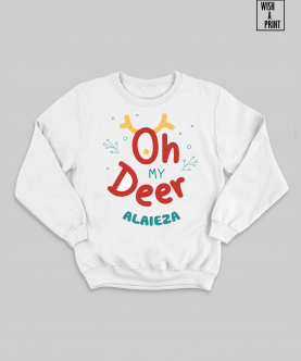 Personalised Oh My Deer Sweatshirt