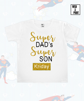 Personalised Super Dad's Super Son T-Shirt