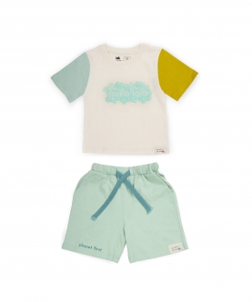 Coral Dream T-shirt with matching Shorts Unisex Set