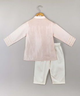 Pink Pintuck Kurta Pajama Set