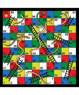 Play Mat Snake & Ladder Floor Board Game