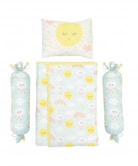 Baby Jalebi Set Pillow Bolsters Blanket 
