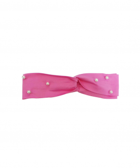 Pink Headband With Pearl