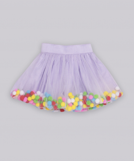 Pompom Rapunzel Skirt Set