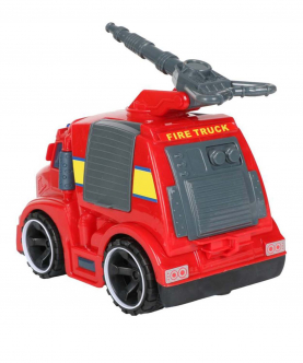 Planet Of Toys Friction Powered Fire Rescue Engine Truck Vehicle Toy For Kids With Light & Sound (Red Pack Of: 1)
