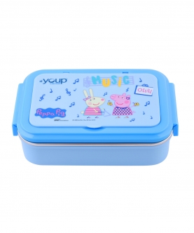 Blue Color Peppa Pig Kids Lunch Box Lunch Break - 850 Ml