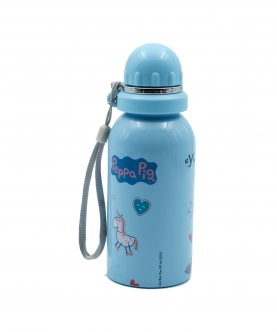 Blue Color Peppa Pig Kids Water Bottle Hybrid - 500 Ml