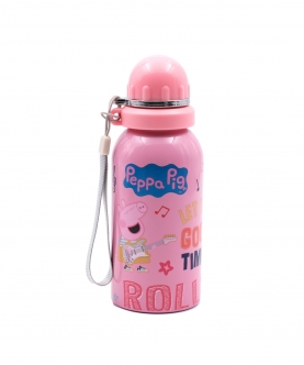 Pink Color Peppa Pig Kids Water Bottle Hybrid - 500 Ml