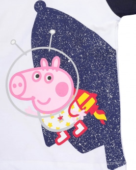 Peppa Pig Kids T-Shirt White Hopscotch Play with Tie Up
