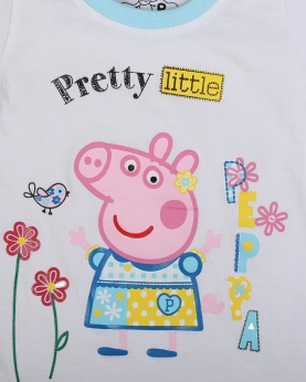 Peppa Pig T-Shirt White Hopscotch Play