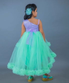 Seagreen Purple Hi-Lo Dress