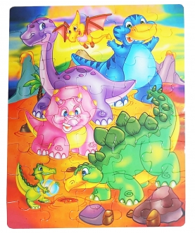 Puzzles Dinosaurs Theme Play & Learn, Creativity-40 Pieces