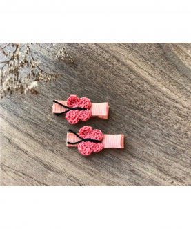 Quick Butterfly Aliigator Clips - Peach