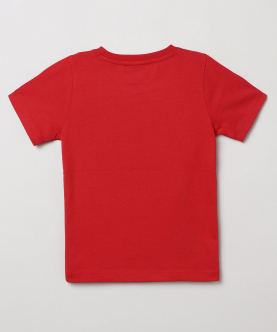 Red Embellished T-Shirt
