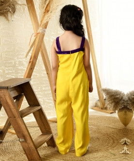 Sweat Heart Sleeve Less Solid Full Length Jumpsuit
