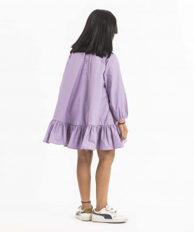 Bottom Frill Dress Lavender