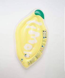 Yellow Color Inflatable Luxe Lie-On Float Limon