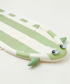 Khaki Color Inflatable Slip And Slide Shark