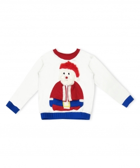 Santa open zip jacket sweatshirt