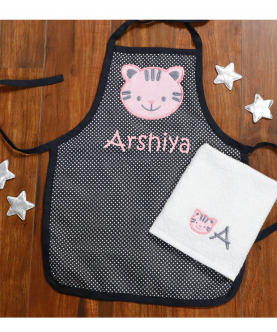 Personalised Kitten Love Apron - 2 to 4 years