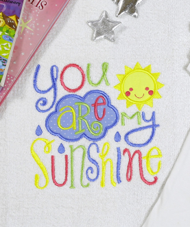 Personalised You Are My Sunshine - Tshirt And Mat Set - 2-4 Years