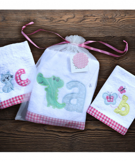 Personalised ABC Time - Baby Towel Set