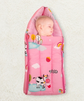 Baby Moo Sleeping Bag Milkaholic Peach