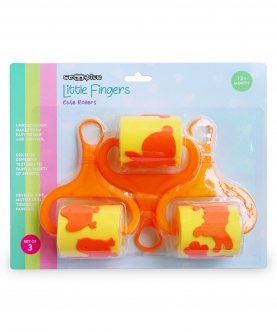 Little Fingers Cute Animal Rollers(Set Of 3)